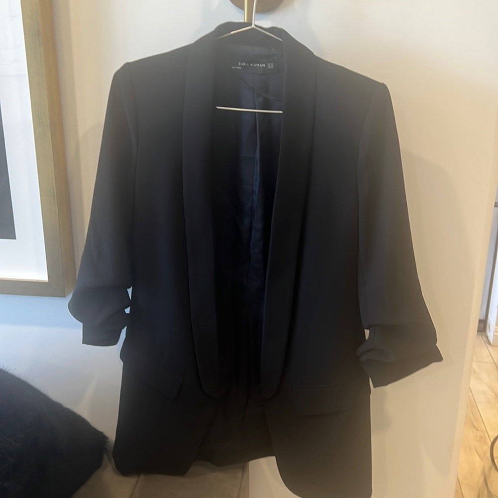 Zara black blazer size xs